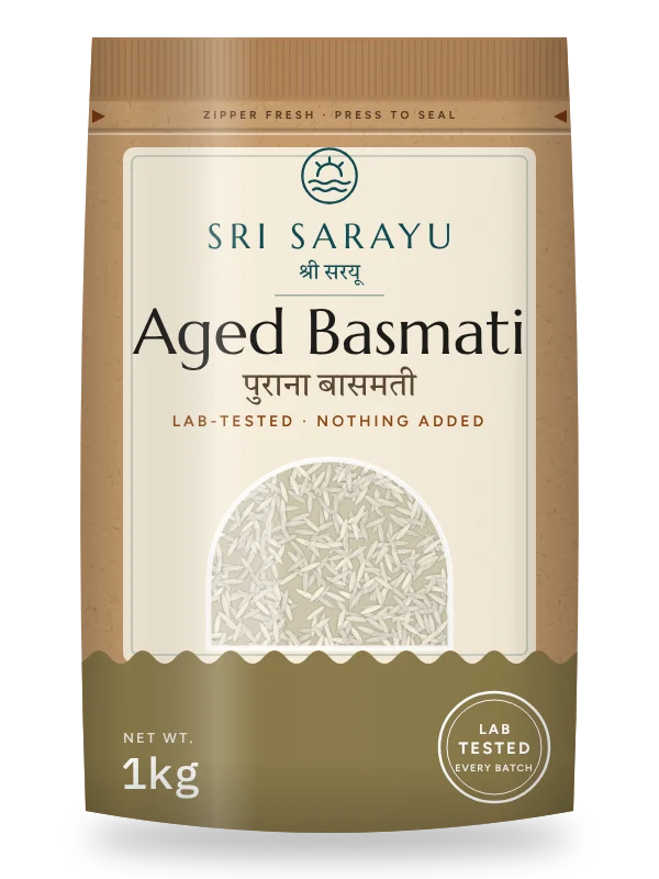 Aged Traditional Basmati, front of pack