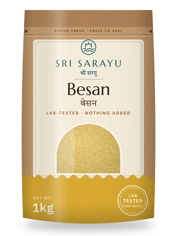 Besan · Gram Flour, front of pack