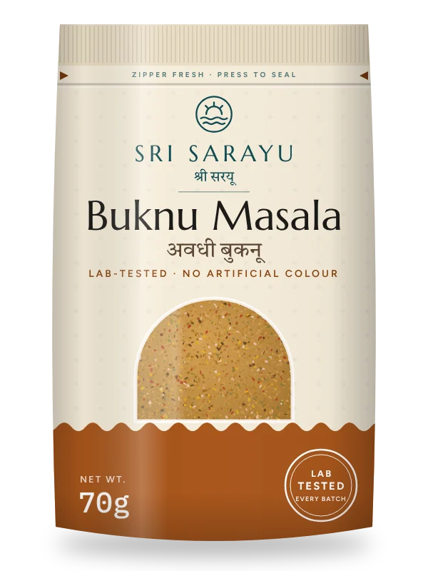 Awadhi Buknu Masala, front of pack
