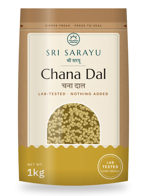 Chana Dal · Split Bengal Gram, front of pack