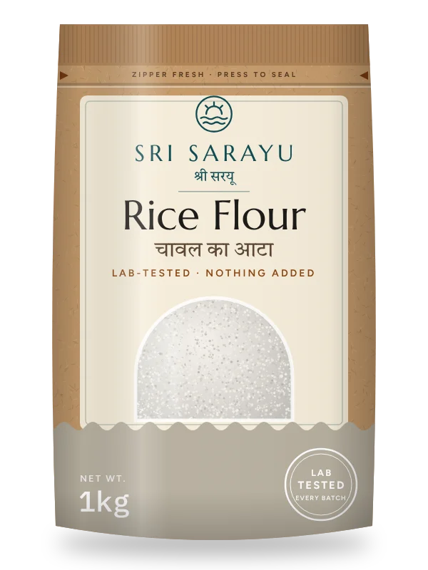 Chawal Ka Atta · Rice Flour, front of pack