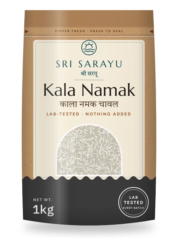 Kala Namak Rice, front of pack