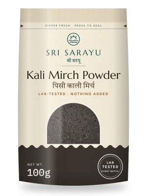 Kali Mirch · Black Pepper Powder pack