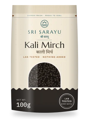 Kali Mirch · Malabar Black Pepper pack