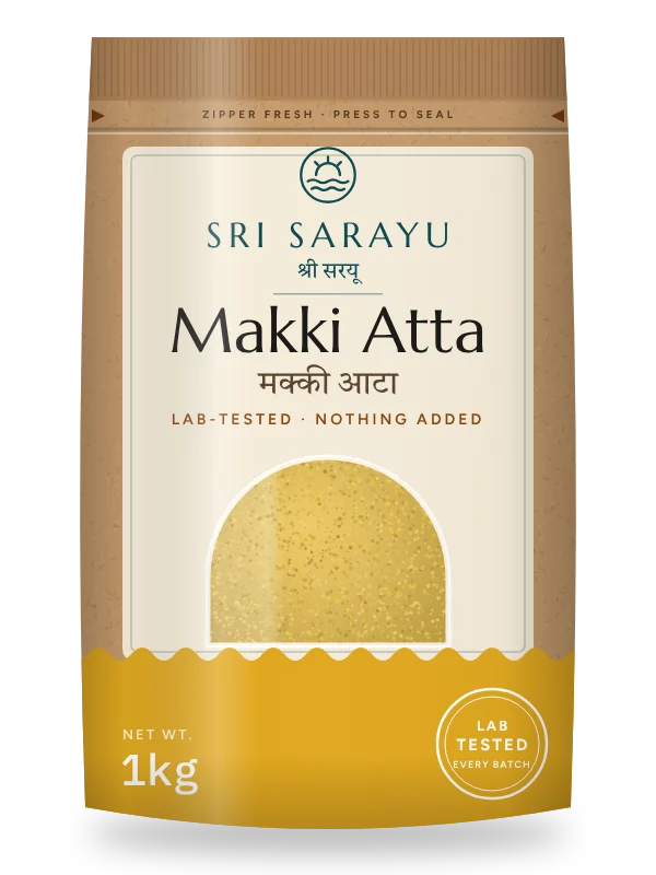 Makki Atta · Maize Flour, front of pack