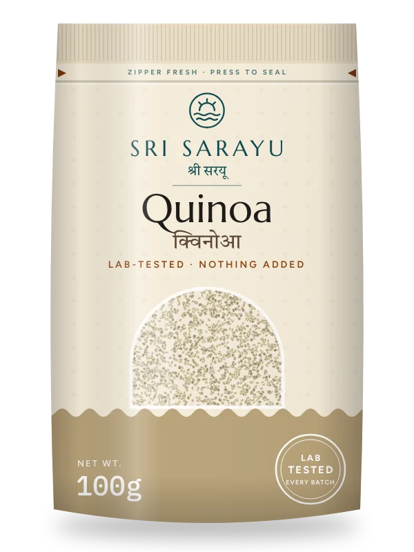 Quinoa · White, front of pack