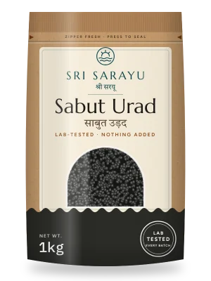 Sabut Urad · Whole Black Gram pack