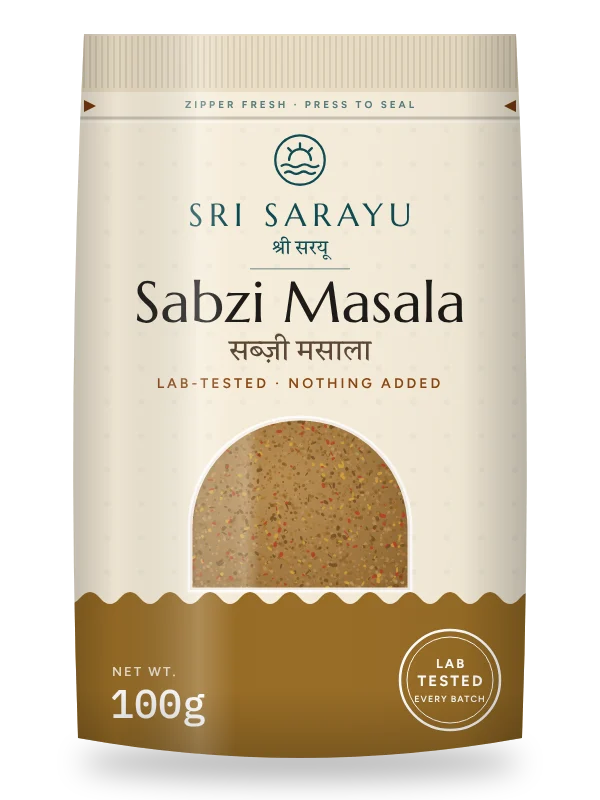 Sabzi Masala · No MSG, front of pack