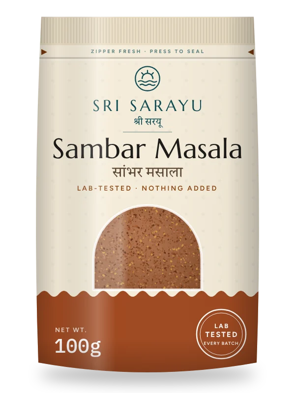 Sambar Masala, front of pack