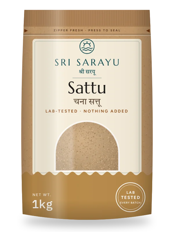 Chana Sattu, front of pack