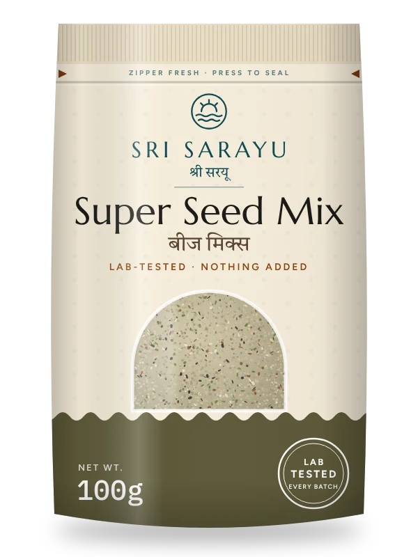 Super Seed Mix · Roasted, front of pack