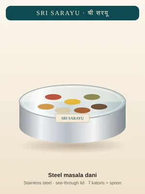 Steel Masala Dani · 7 Katori pack