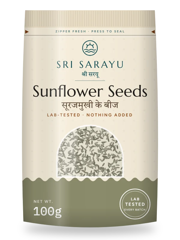 Sunflower Seeds · Kernels, front of pack