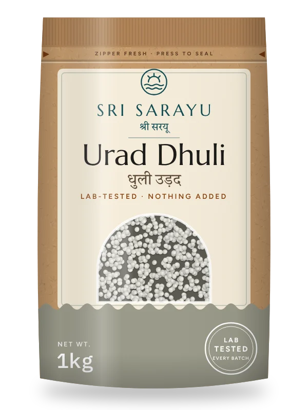 Urad Dal · Dhuli (White), front of pack